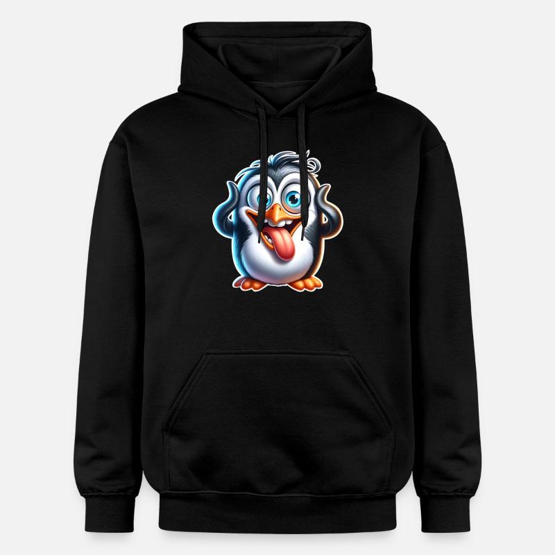 Pingouin - Sweat à capuche Softstyle® Gildan Unisexe - noir