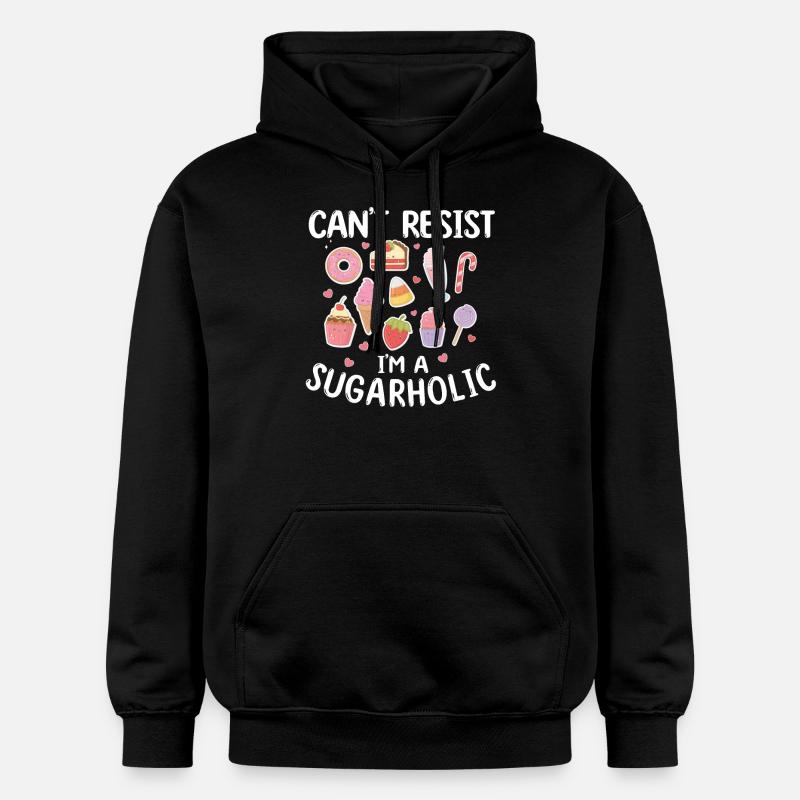 Passionné de sucreries sucrées - Sweat à capuche Softstyle® Gildan Unisexe - noir