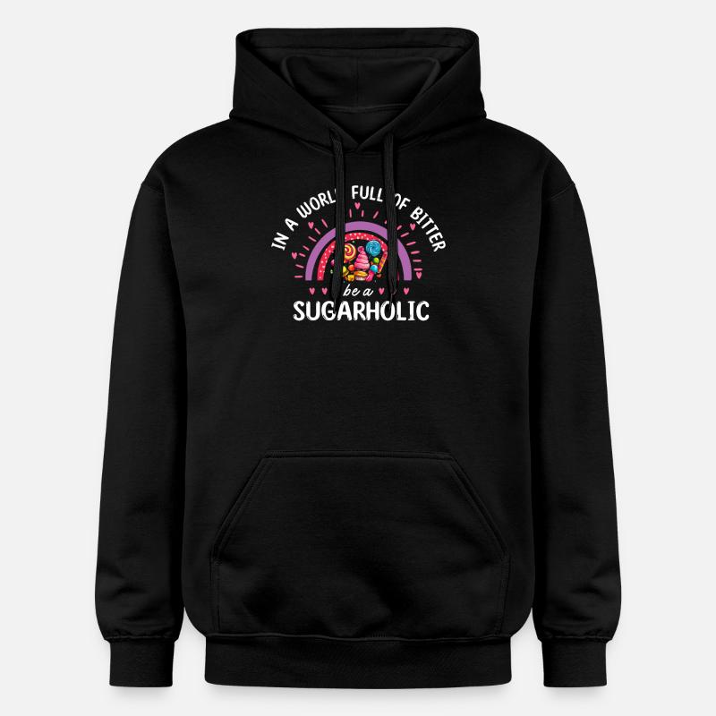 Passionné de sucreries sucrées - Sweat à capuche Softstyle® Gildan Unisexe - noir