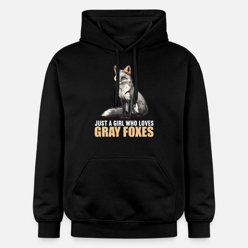 Renards gris Renard gris - Sweat à capuche Softstyle® Gildan Unisexe - noir