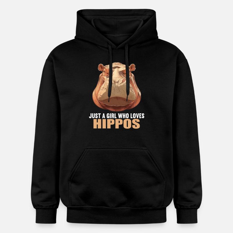 Hippopotame Hippopotame - Sweat à capuche Softstyle® Gildan Unisexe - noir
