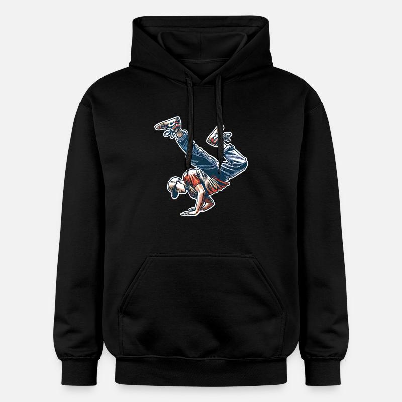 Breakdance - Sweat à capuche Softstyle® Gildan Unisexe - noir