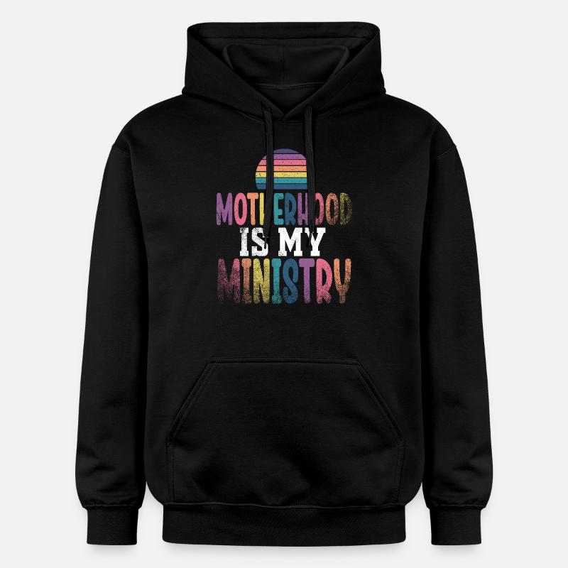 La maternité est mon ministère - Sweat à capuche Softstyle® Gildan Unisexe - noir