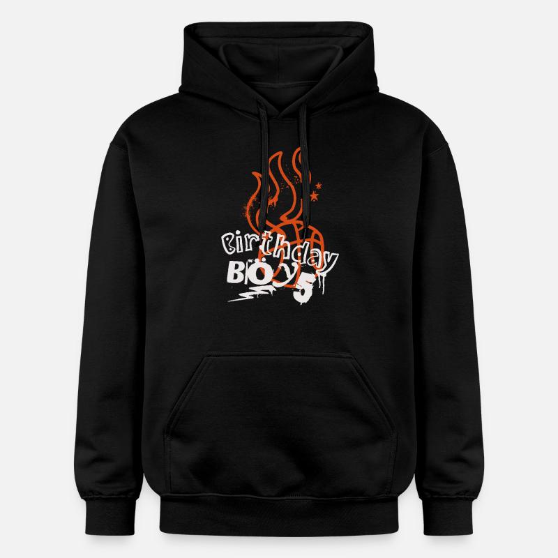 Basket-ball 5e anniversaire Basketteur - Sweat à capuche Softstyle® Gildan Unisexe - noir