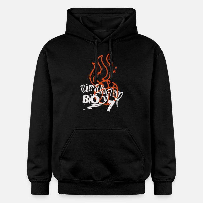 Basket-ball 7e anniversaire Basketteur - Sweat à capuche Softstyle® Gildan Unisexe - noir