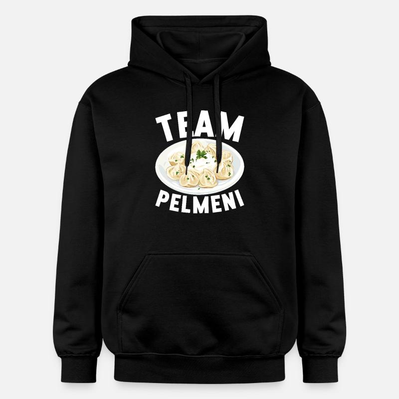 Pelmeni Cuisine russe - Sweat à capuche Softstyle® Gildan Unisexe - noir