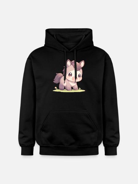 Pferde Pferd - Gildan Unisex Softstyle® Midweight Hoodie - Schwarz