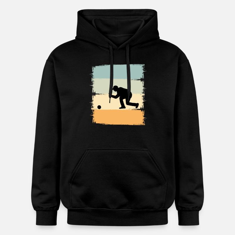 Boule Boccia Joueur de Boule - Sweat à capuche Softstyle® Gildan Unisexe - noir