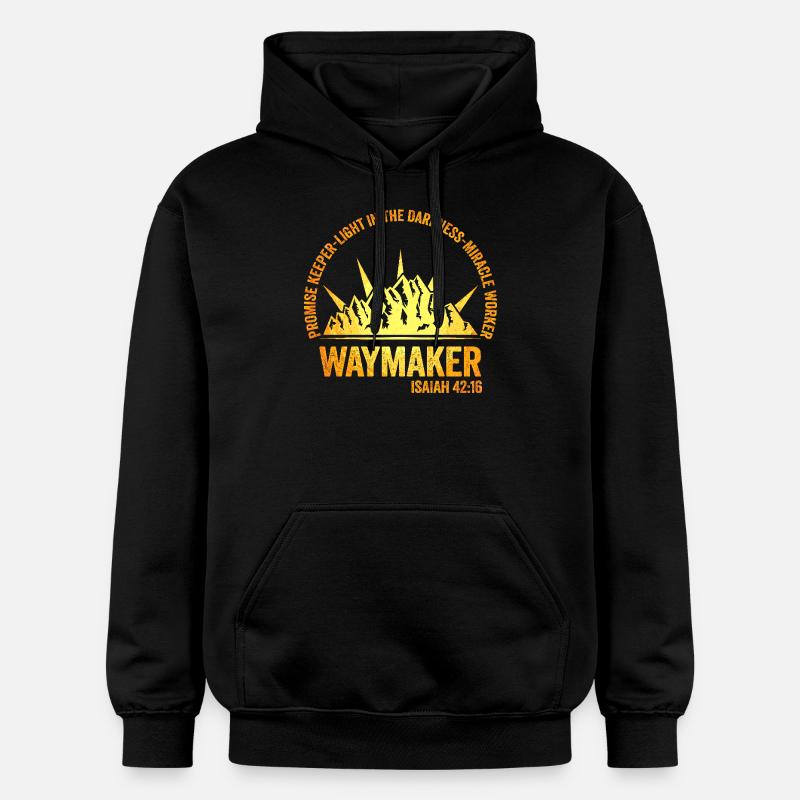 Wegweiser, Versprechenshüter, Wundertäter - Gildan Unisex Softstyle® Midweight Hoodie - Schwarz