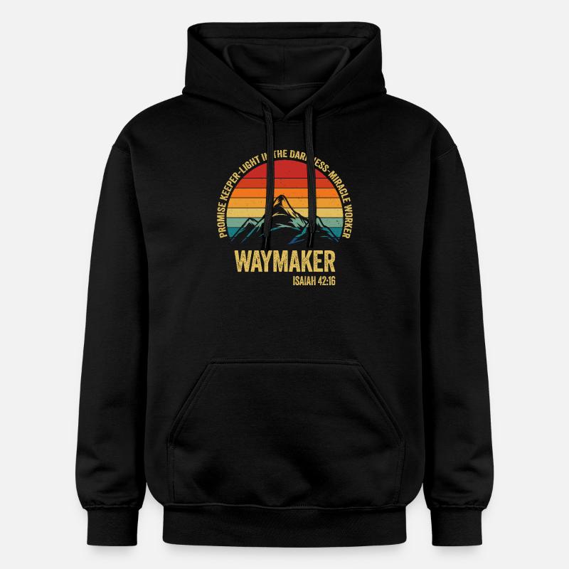 Wegweiser, Versprechenshüter, Wundertäter - Gildan Unisex Softstyle® Midweight Hoodie - Schwarz