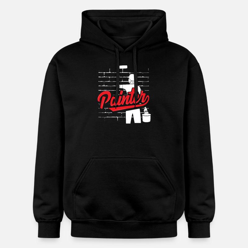 Peintre Art mural Créativité - Sweat à capuche Softstyle® Gildan Unisexe - noir
