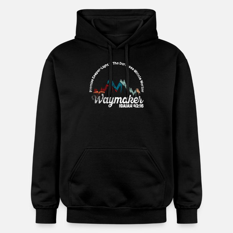 Wegweiser, Versprechenshüter, Wundertäter - Gildan Unisex Softstyle® Midweight Hoodie - Schwarz