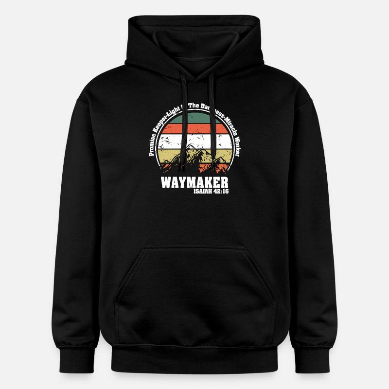 Wegweiser, Versprechenshüter, Wundertäter - Gildan Unisex Softstyle® Midweight Hoodie - Schwarz