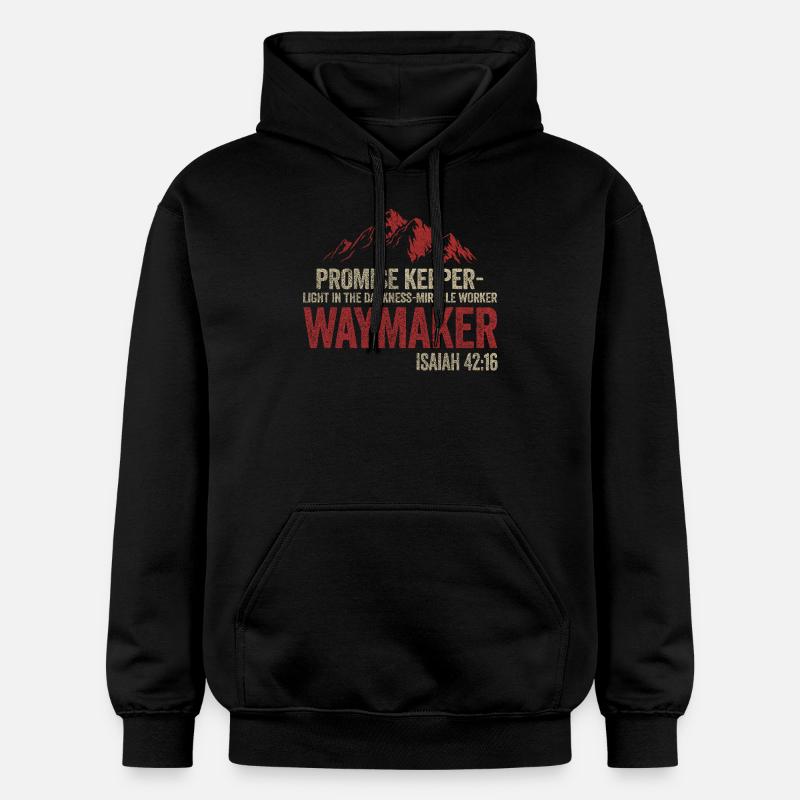 Wegweiser, Versprechenshüter, Wundertäter - Gildan Unisex Softstyle® Midweight Hoodie - Schwarz