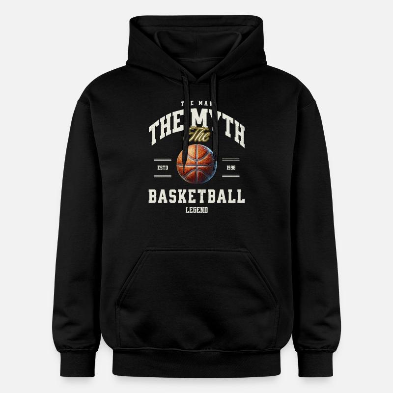 Basket-ball Joueurs de basket-ball - Sweat à capuche Softstyle® Gildan Unisexe - noir