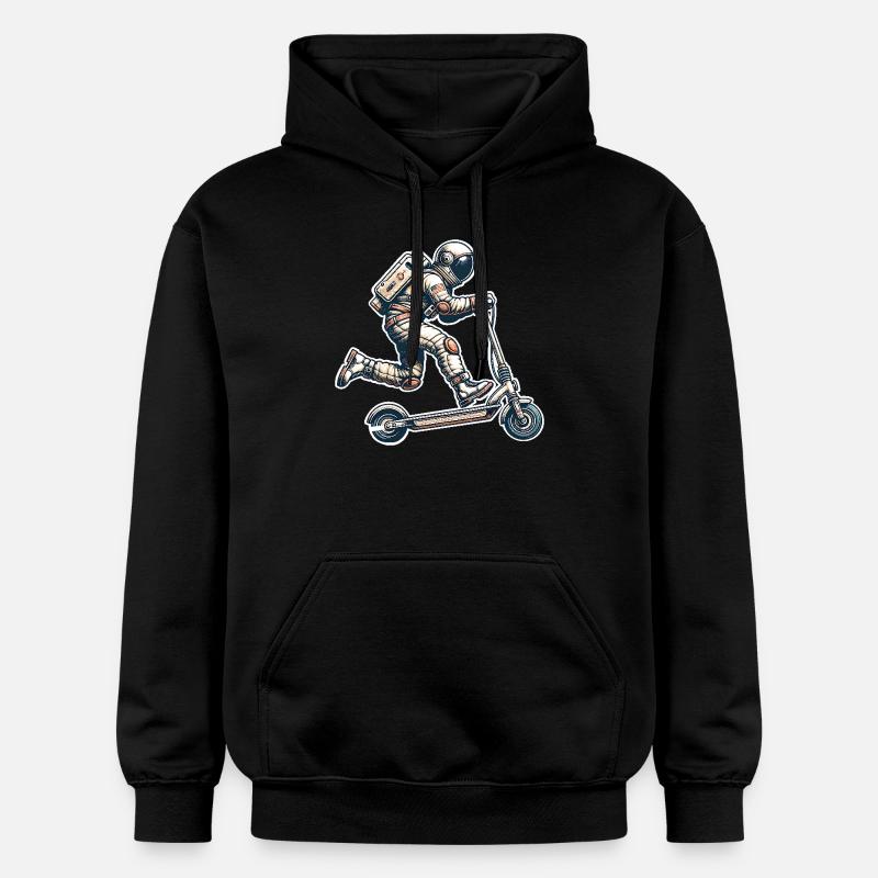 E-Scooter E-Roller Astronaut Scooter - Sweat à capuche Softstyle® Gildan Unisexe - noir