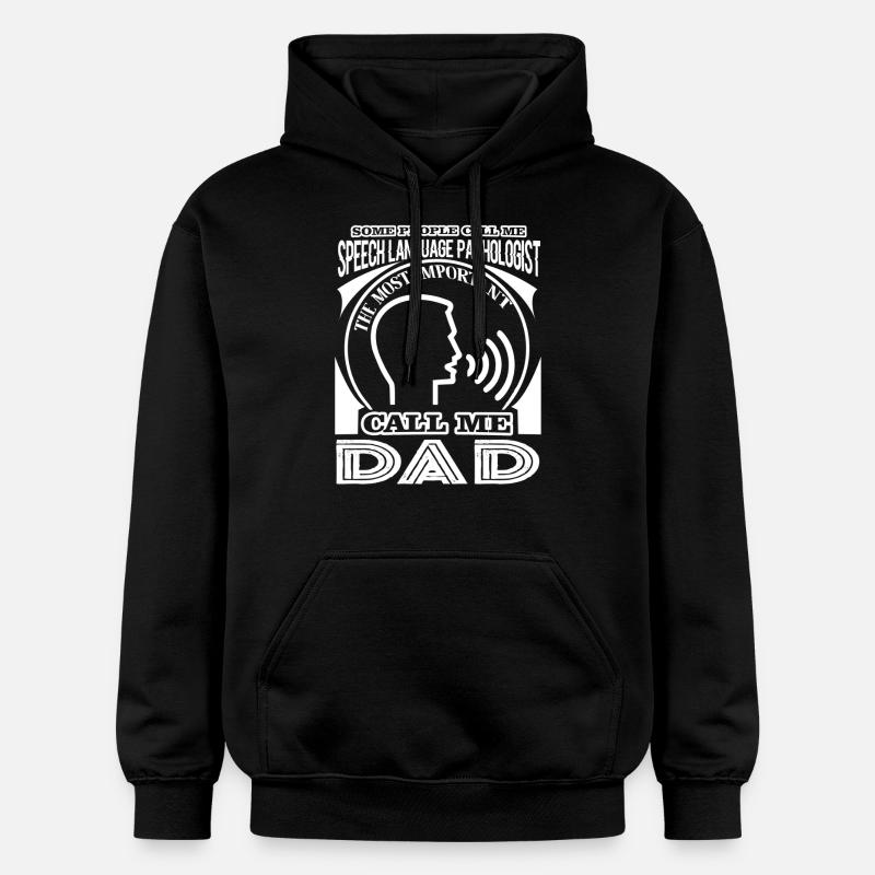 Speech Language Pathologist Dad - Gildan Unisex Softstyle® Midweight Hoodie - black