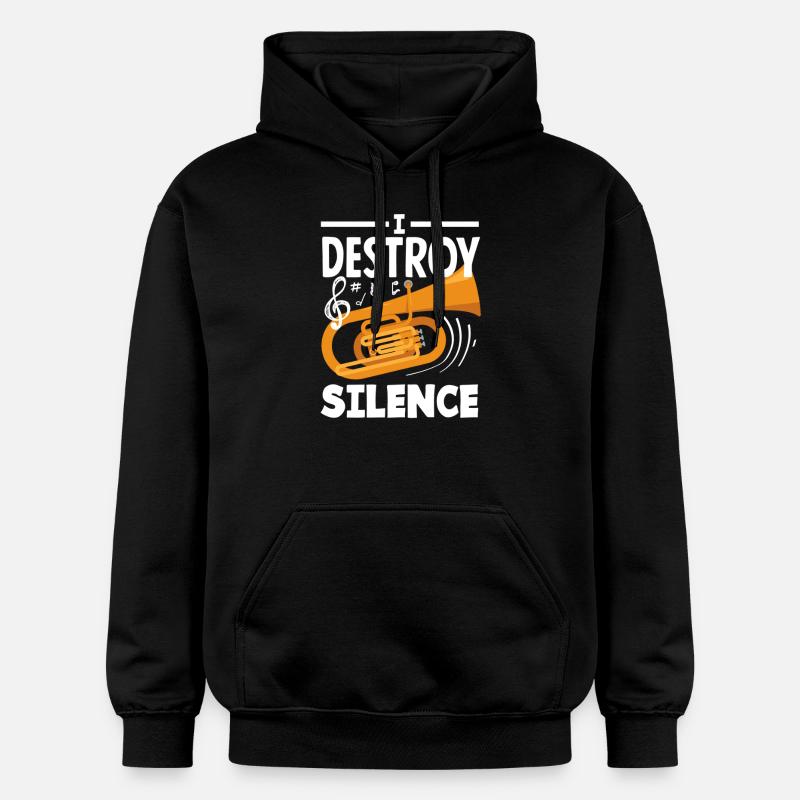 Tubiste I Destroy The Silence - Sweat à capuche Softstyle® Gildan Unisexe - noir