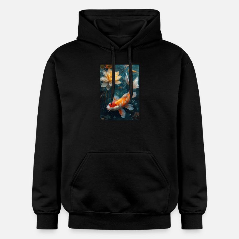Koi Koi Carpe - Sweat à capuche Softstyle® Gildan Unisexe - noir