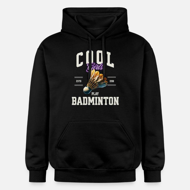 Badminton - Sweat à capuche Softstyle® Gildan Unisexe - noir