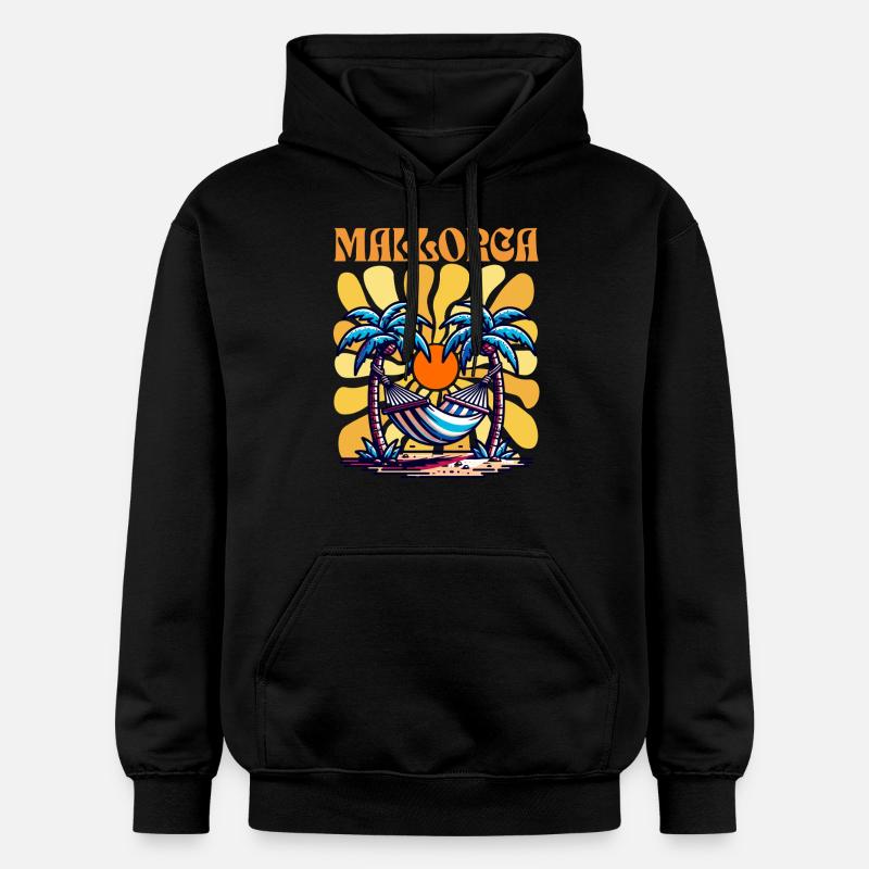 Majorque - Sweat à capuche Softstyle® Gildan Unisexe - noir