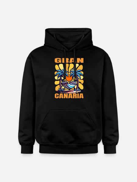 Gran Canaria - Gildan Unisex Softstyle® Midweight Hoodie - black