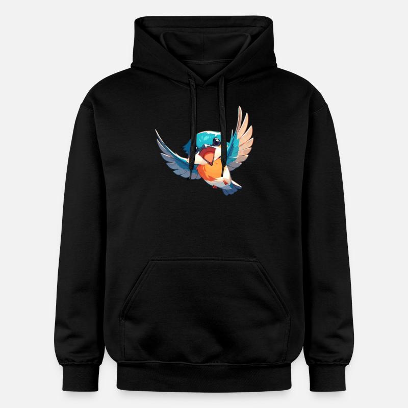 Eisvögel Eisvogel - Gildan Unisex Softstyle® Midweight Hoodie - Schwarz