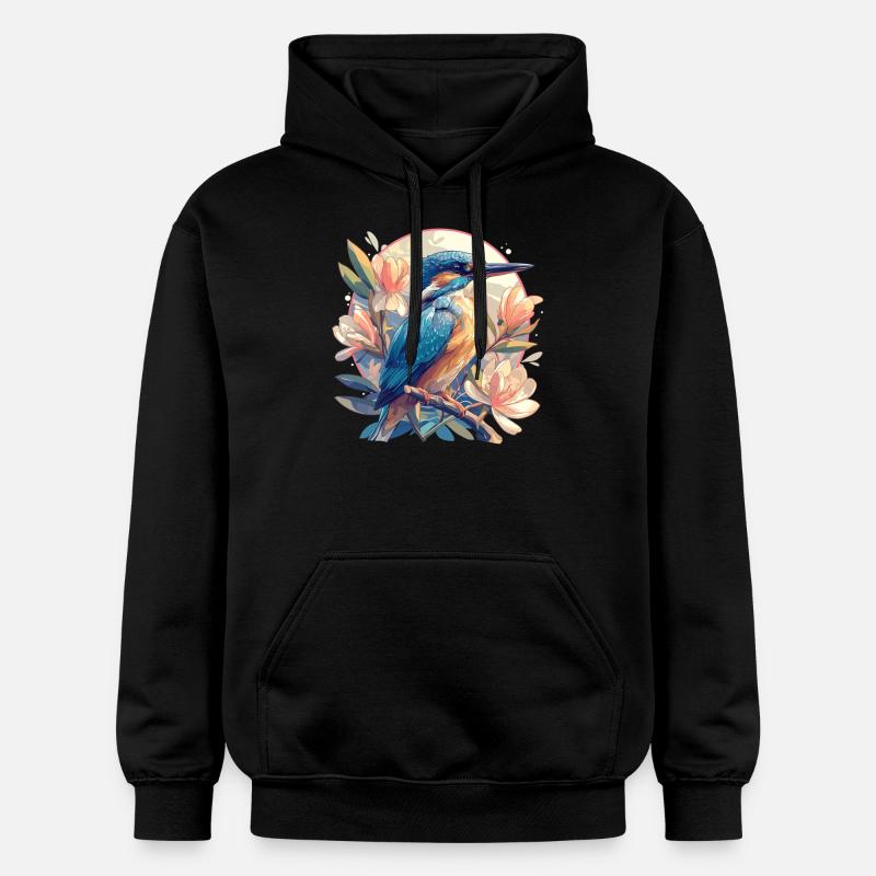 Eisvögel Eisvogel - Gildan Unisex Softstyle® Midweight Hoodie - Schwarz