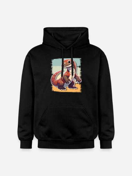 Komodo Dragon - Gildan Unisex Softstyle® Midweight Hoodie - black