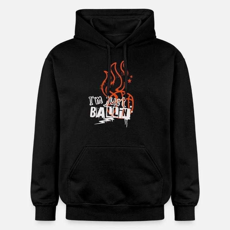 Basket-ball Joueurs de basket-ball - Sweat à capuche Softstyle® Gildan Unisexe - noir