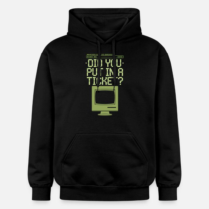 AVEZ-VOUS DÉPOSÉ UN TICKET - Sweat à capuche Softstyle® Gildan Unisexe - noir