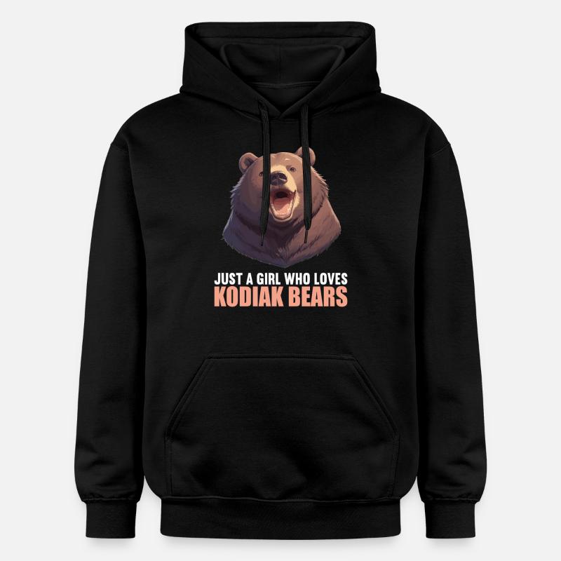 Kodiak Bear Kodiak Bear - Gildan Unisex Softstyle® Midweight Hoodie - black