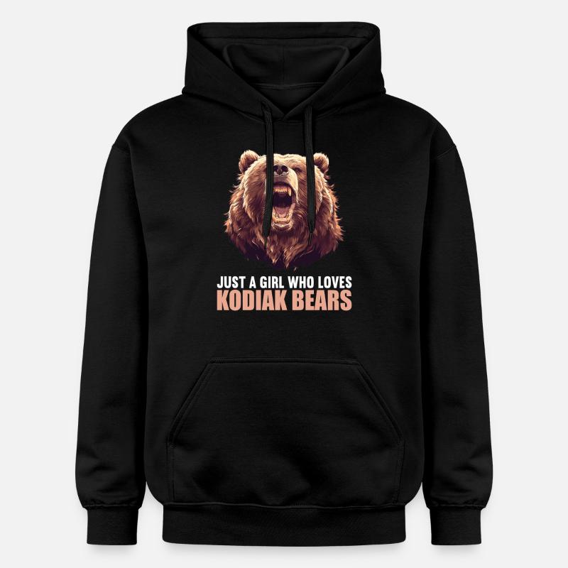 Ours Kodiak Ours Kodiak - Sweat à capuche Softstyle® Gildan Unisexe - noir