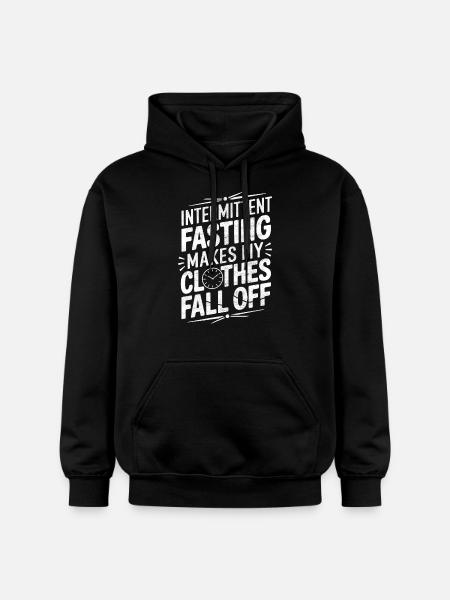 Intermittent fasting Intermittent fasting - Gildan Unisex Softstyle® Midweight Hoodie - black