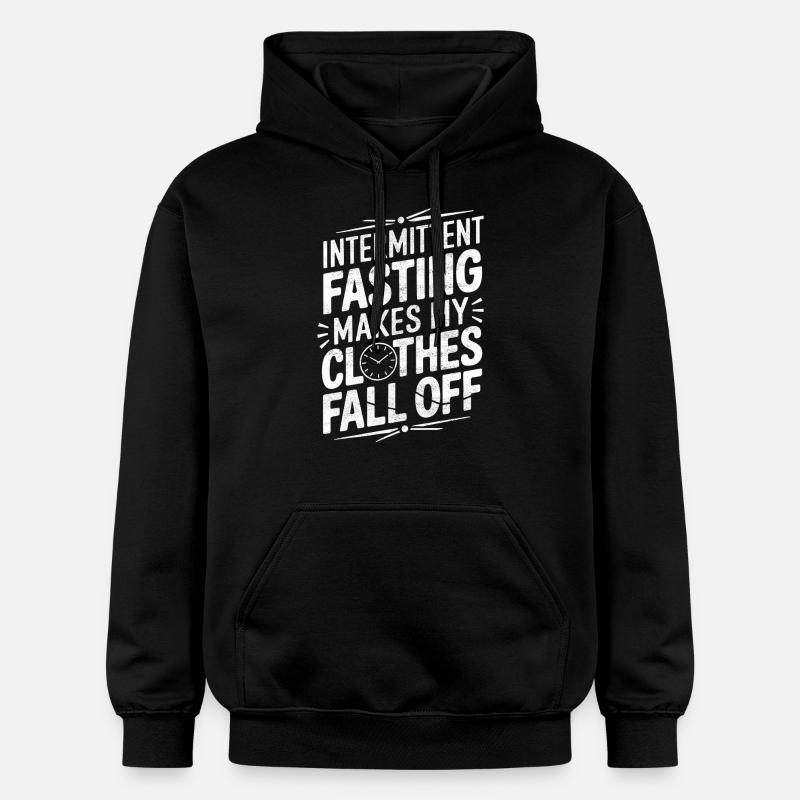 Intermittent fasting Intermittent fasting - Gildan Unisex Softstyle® Midweight Hoodie - black