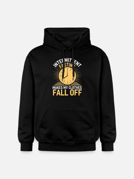 Intermittent fasting Intermittent fasting - Gildan Unisex Softstyle® Midweight Hoodie - black
