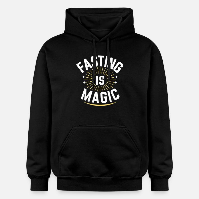 Intermittent fasting Intermittent fasting - Gildan Unisex Softstyle® Midweight Hoodie - black