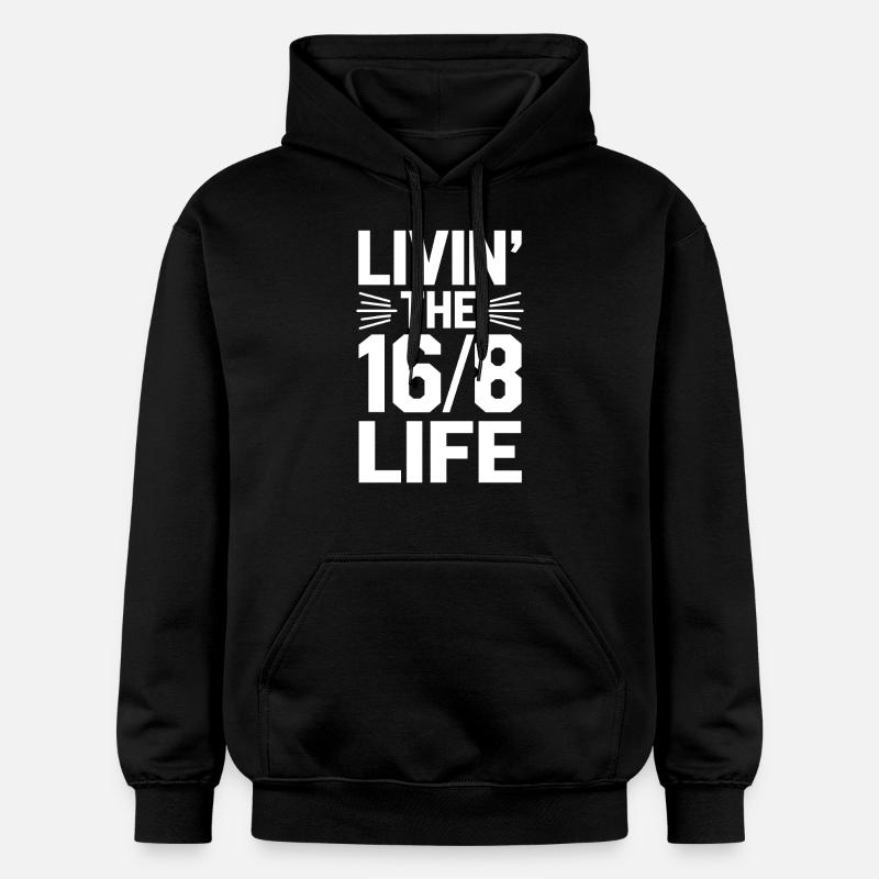 Intermittent fasting Intermittent fasting - Gildan Unisex Softstyle® Midweight Hoodie - black