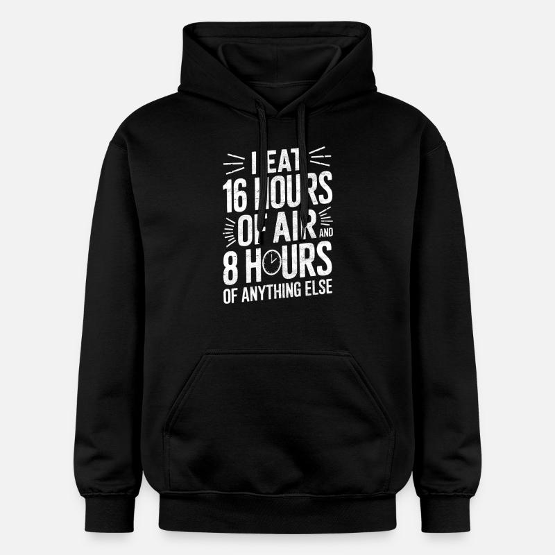 Jeûne intermittent Jeûne intermittent - Sweat à capuche Softstyle® Gildan Unisexe - noir