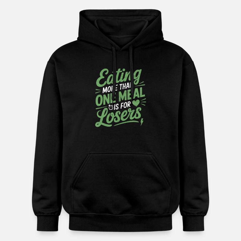 Intermittent fasting Intermittent fasting - Gildan Unisex Softstyle® Midweight Hoodie - black