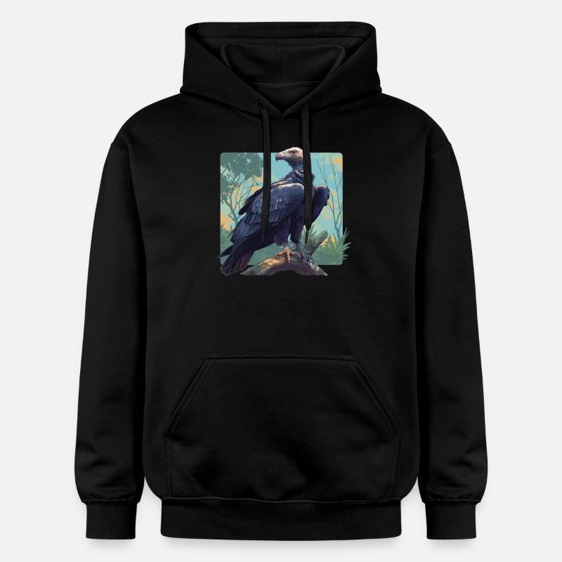 Vulture Geier - Sweat à capuche Softstyle® Gildan Unisexe - noir