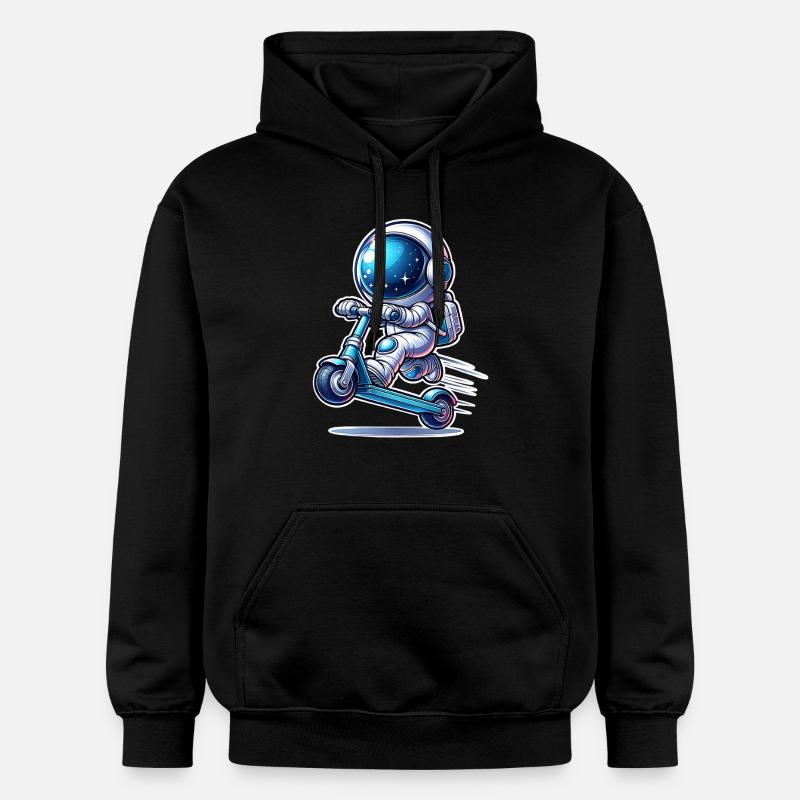 E-Scooter E-Roller Astronaut Scooter - Sweat à capuche Softstyle® Gildan Unisexe - noir