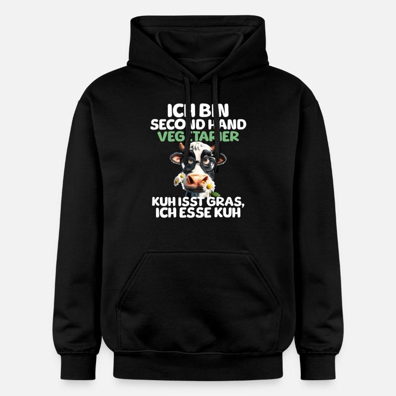 Végétarien d’occasion - Sweat à capuche Softstyle® Gildan Unisexe - noir