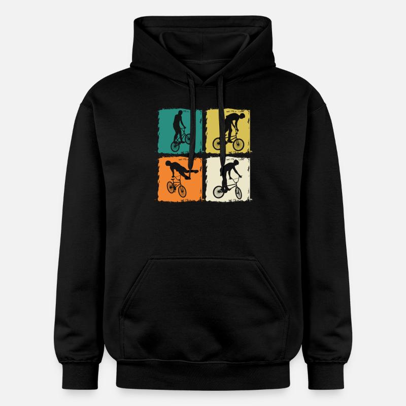 Vélo VTT - Sweat à capuche Softstyle® Gildan Unisexe - noir