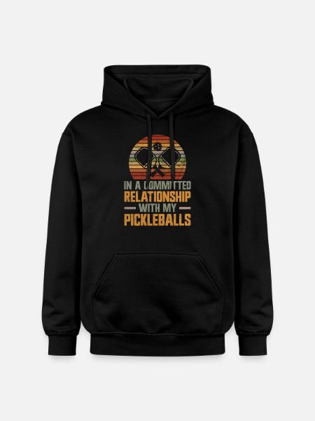 Funny Pickleball Gift - Gildan Unisex Softstyle® Midweight Hoodie - black