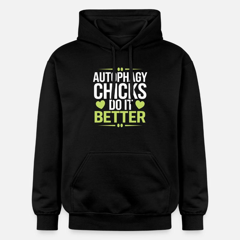 Intermittent fasting Intermittent fasting - Gildan Unisex Softstyle® Midweight Hoodie - black