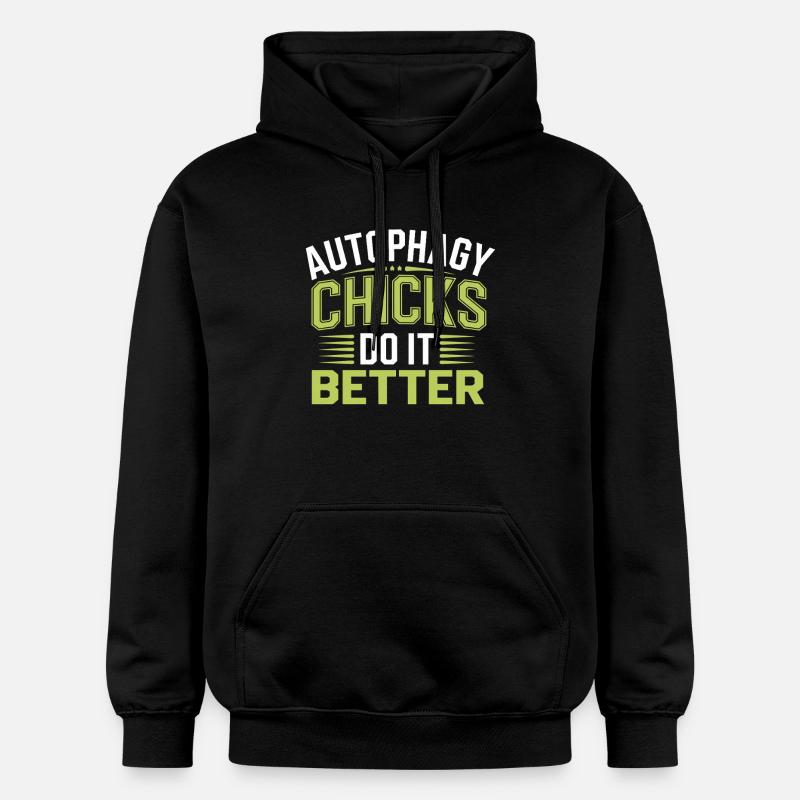 Intermittent fasting Intermittent fasting - Gildan Unisex Softstyle® Midweight Hoodie - black