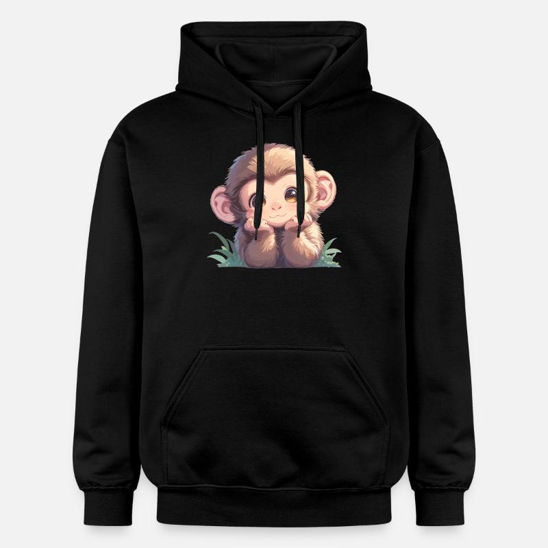 Macaque Macaque - Sweat à capuche Softstyle® Gildan Unisexe - noir