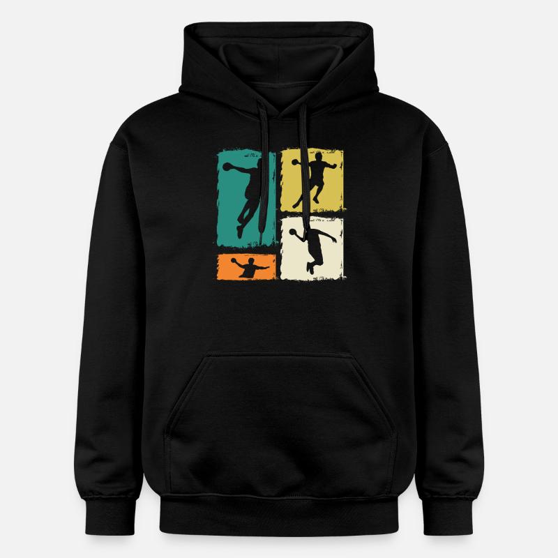 Joueurs de handball Handball - Sweat à capuche Softstyle® Gildan Unisexe - noir