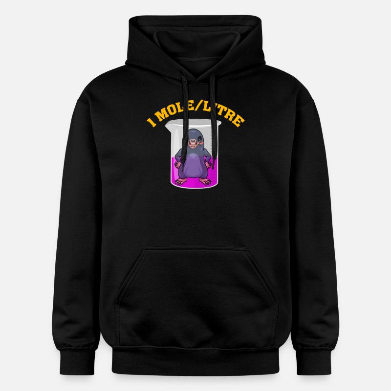 1 mole/L - Sweat à capuche Softstyle® Gildan Unisexe - noir